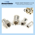 Mput Nickle Plated Brass Metal Quick Push in Pneumatic Fittings